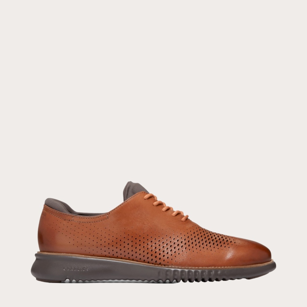 Men's Cole Haan 2.Zerogrand Laser Wingtip Ox in British Tan. C25351